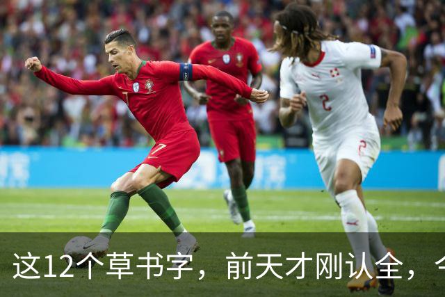 这12个草书字，前天才刚认全，今天就忘了5个——全认出来的是真功夫。草书的写法为什么一段时间不练习，就全忘了？